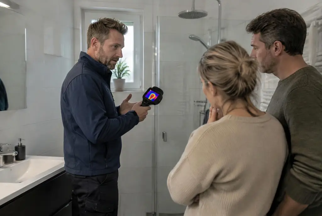 Lekdetectie Heusden – specialist legt bevindingen uit aan bewoner